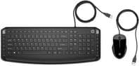 HP Pavilion 200 - Tangentbord och mus set - USB - tyska - svart - för OMEN 30L från HP, OMEN från HP 15, HP 14, ENVY 17, ENVY x360, Pavilion 15, Pavil Svart