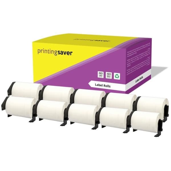 10x DK-11241 102 x 152 mm kompatibla fraktetiketter för Brother QL-1050, QL-1050N, QL-1060N, QL-1100, QL-1110NWB