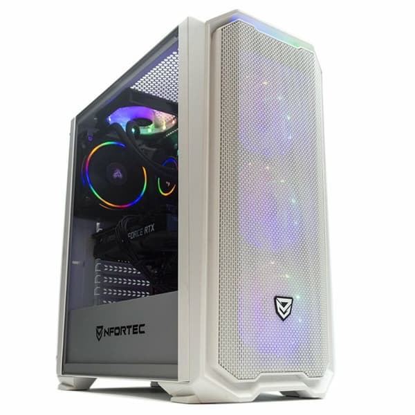 Desktop pc PcCom Gold Elite AMD Ryzen 5 5600X Hvid Windows 10 Home 1 TB SSD 16 GB RAM GeForce RTX 3060