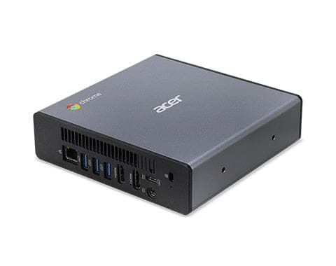 Acer Chromebox CXI4 - Mini PC - 1 x Core i3 10110U / 2,1 GHz - RAM 8 GB - Flash - eMMC 64 GB - UHD-grafik - GigE - WLAN: Bluetooth 5.0, 802.11a/b/g/n/