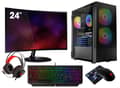 Miniatyrbild 1 av 4: Kit Gaming VIST - Ryzen 5 5600G - RAM 16Go - SSD 1To M.2 - LCD 24 - Windows 11 Pro