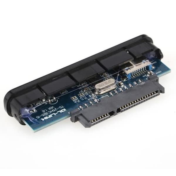 Extern HDD SSD-ettui 2,5" - USB 3.0 - Aluminium - 1 To - Svart - Ultra-snabb