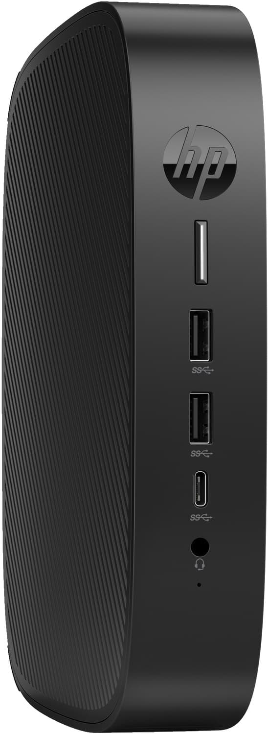 HP Elite t655 - Tunn klient - SFF - 1 x Ryzen Embedded R2314 / 2,1 GHz - RAM 8GB - Flash 32GB - eMMC - Radeon Graphics - GigE, Bluetooth 5.2 - WLAN: 8