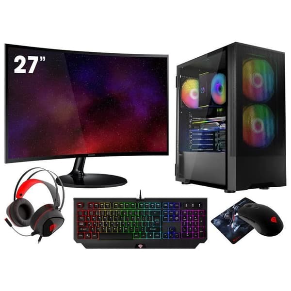 Speldator VIST Ryzen 5 5600G - 32 GB RAM - RX VEGA7 - 1 TB M.2 SSD - LCD 27 - Windows 11 Pro