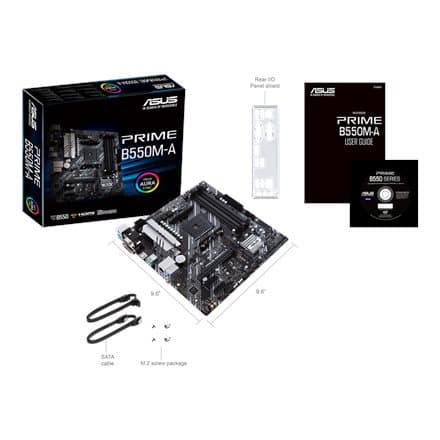 ASUS PRIME B550M-A Socket AM4 micro ATX AMD  B550