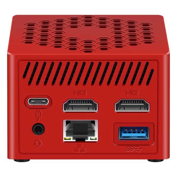 Leotec Pöytätietokone Lempc06r N100/8gb/128gb Ssd Punainen