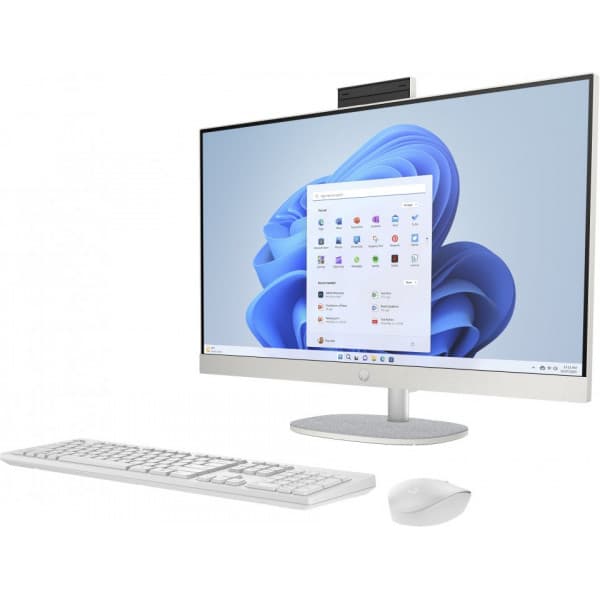 HP All-in-One 27-cr0001no (86F20EA) -computer, Win 11 Hvid