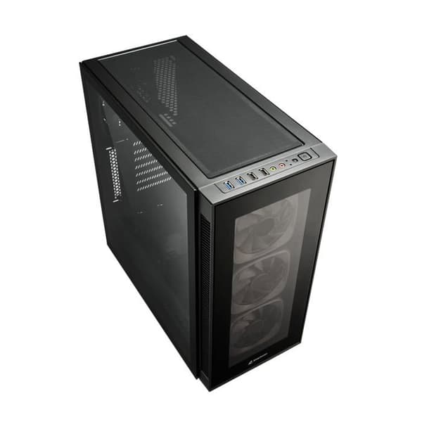 PC-chassi - Sharkoon - TG6 RGB - Midi ATX - Svart - 3 fläktar - 4 SSD-plattformar