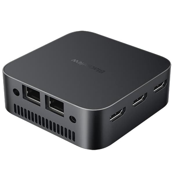 Blackview MP80 Mini PC - 16 GB RAM 512 GB M.2 SSD-lagring, Windows 11 Pro, 2,4G+5G WiFi, Intel Alder Lake N95, 3,40 GHz - Svart