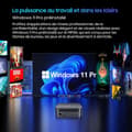 Miniatyrbild 6 av 6: Blackview MP100 Mini PC AMD Ryzen™ 7 5825U 4,5 GHz Max 16 GB 1 TB-2 TB SSD, Windows 11 Pro, Wifi 6, 4K UHD-skärm NETFLIX - Grå