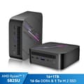 Miniatyrbild 1 av 6: Blackview MP100 Mini PC AMD Ryzen™ 7 5825U 4,5 GHz Max 16 GB 1 TB-2 TB SSD, Windows 11 Pro, Wifi 6, 4K UHD-skärm NETFLIX - Grå