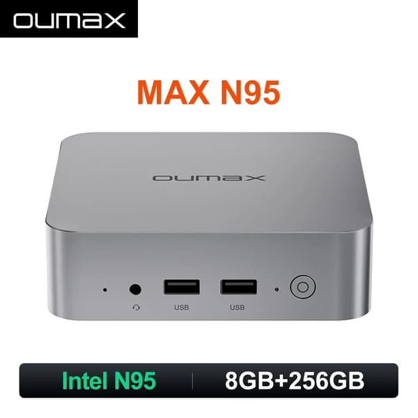 Mini PC, Intel N100 processor, 16GB RAM, 500GB lagerplads,EU, N100-16GB 500GB