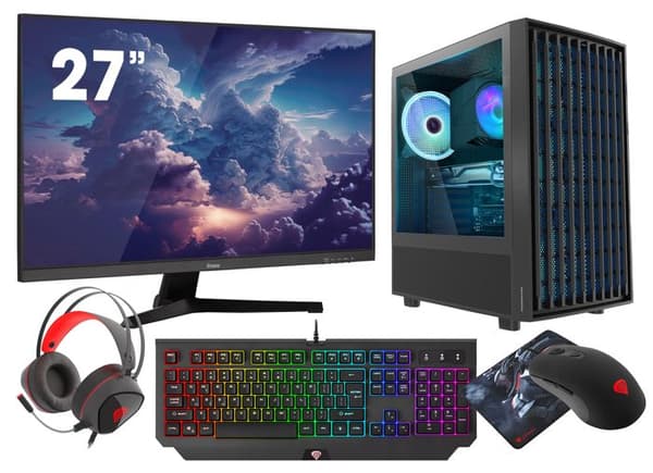 VIST BREEZE PC Gaming Ryzen 7 3700X - 32GB RAM - RTX 4060Ti - 1TB M.2 SSD - WIFI - 27" - Windows 11 Pro