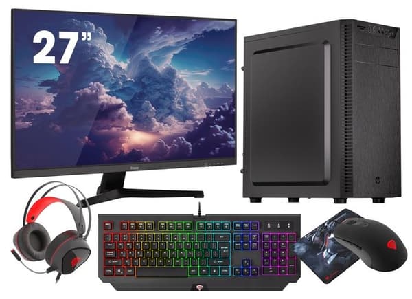 VIST PC Gaming Ryzen 7 5700G - 16 GB RAM - 1 TB M.2 SSD - WIFI - 27" - Windows 11 Pro