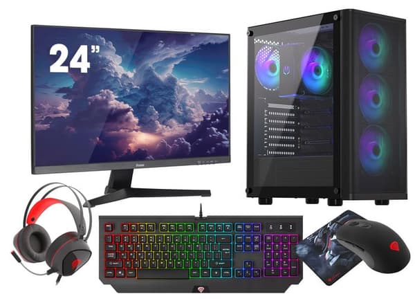 VIST Gaming Ryzen 7 5700G - 32 GB RAM - RX VEGA - 1 TB M.2 SSD - WIFI - 24" - Windows 11 Pro