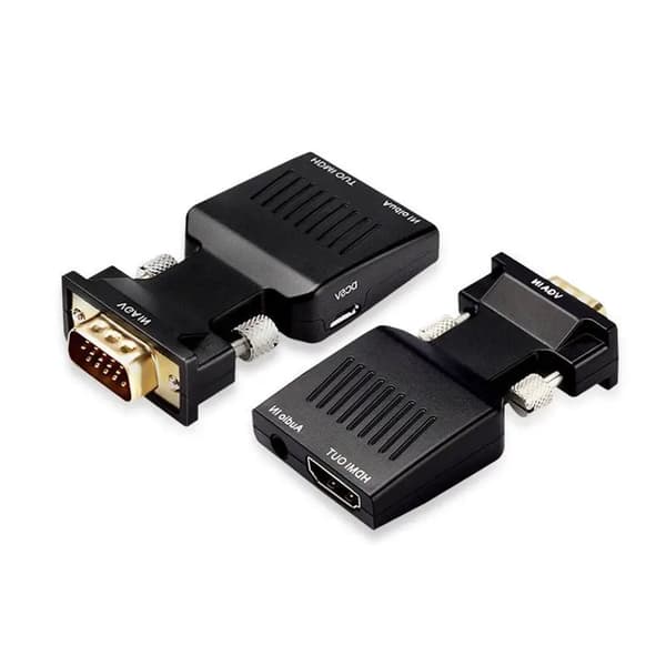 1080P VGA till HDMI-kompatibel kvinnlig omvandlaradapter för PC Laptop till HDTV