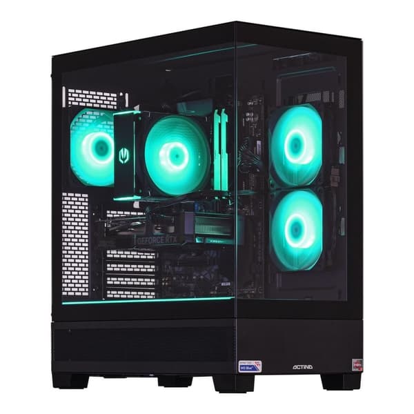 Desktop pc Actina KOMACNGIP0015 AMD Ryzen 5 5600X 32 GB RAM 1 TB SSD AMD Radeon RX 6600 Sort