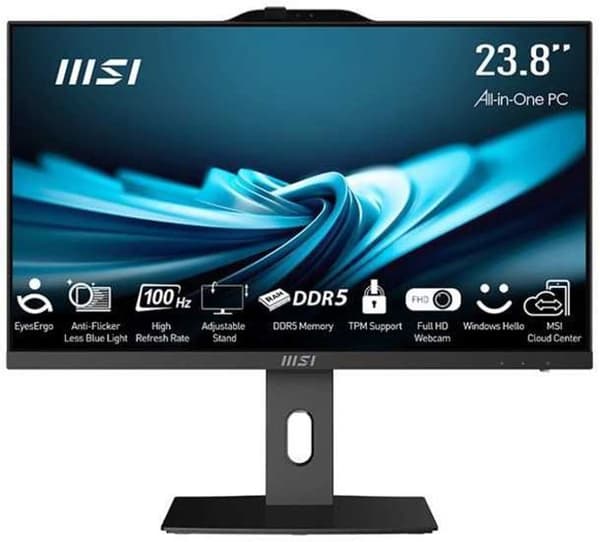 Msi PRO AP242P 14M-691EU Intel Core i5-14400 23,8 tum FHD 2x8GB DDR5 512GB PCIe NVMe Wi-Fi 6E+BT W11P
