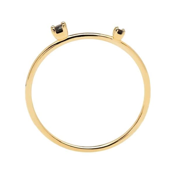 P D Paola 925 Sterling Zilveren Guldfärg L'Esseentiel Ring AN01-131-16 (Maat: 18)