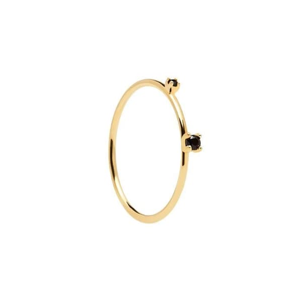 P D Paola 925 Sterling Zilveren Guldfärg L'Esseentiel Ring AN01-131-16 (Maat: 18)