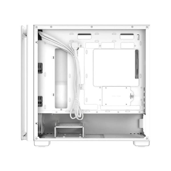 Boîtier PC microATX - ASUS - A23 Plus TG ARGB - Vit - Förinstallerade ARGB-fläktar - Härdat glas