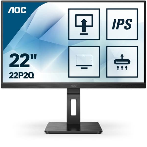 Skärm AOC 22P2Q 54.6CM 21.5IN IPS - Svart