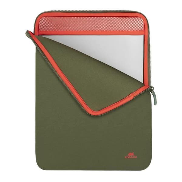 Hus för MacBook Air/Pro 13 tum - RIVACASE - Kaki - Neopren - Vertikal - Ultralätt