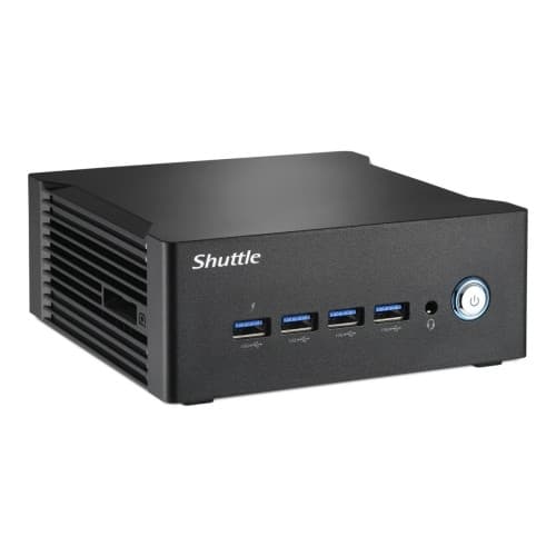 Shuttle XPC nano NA10H7 - mini-PC - AI Ready - Ryzen 7 8845HS 3.8 GHz - 0 GB - ingen HDD Svart
