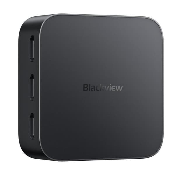 Blackview MP80 Mini PC - RAM 16 GB Lagring 512 GB M.2 SSD, Windows 11 Pro, WiFi 2,4G+5G, Intel Alder Lake N97, 3,60 GHz - Svart