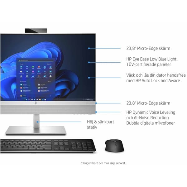 HP EliteOne 840 G9 All-in-One 23.8" Full HD i5 (gen 13) 16GB 256GB SSD Win11 Pro