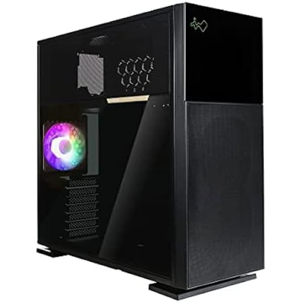 PC-chassi - IN WIN - 515 - ARGB - Nätpaneler - Förinstallerad Bright LUNA-fläkt Svart