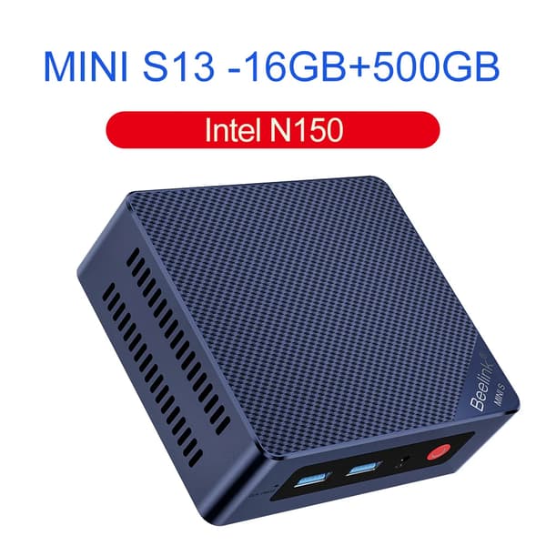 Beelink Mini PC, Intel N150, 16GB RAM, 500GB SSD,Intel N150 16G500G, EU