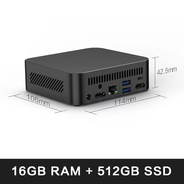 Mini PC, AMD Ryzen 7 5700U, 16GB RAM, 512GB SSD,16GB RAM 512GB SSD