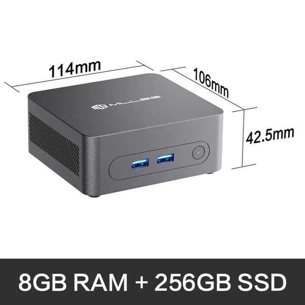 Mini PC, 8GB RAM, 256GB SSD,8GB RAM 256GB ROM, EU
