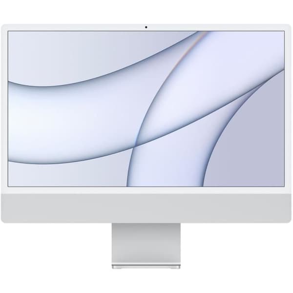 iMac 24" Apple M1 3,2 Ghz 8 Go 256 Go SSD Silver - Apple GPU - Utan tillbehör (2021) - Återvunnen - Utmärkt skick- REFURBISHED