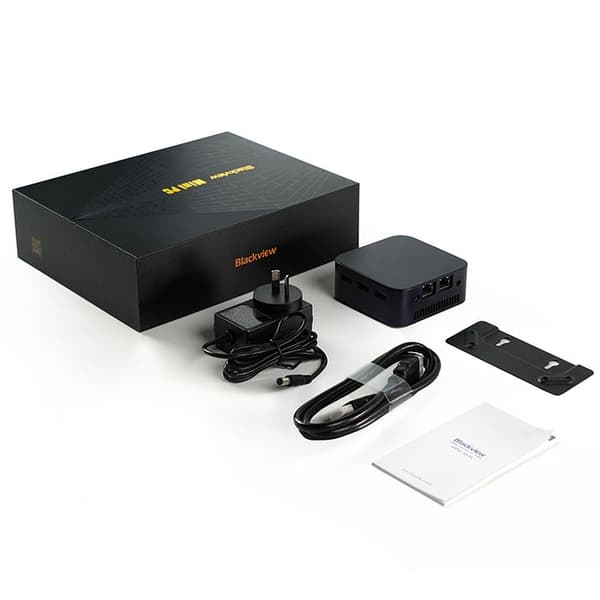 Mini PC Blackview MP80 Intel Celeron N5095 2.9GHz, Windows 11 Pro, 16GB LPDDR4-512GB SSD Mini stationär dator, Wi-Fi 2.4G+5G Svart