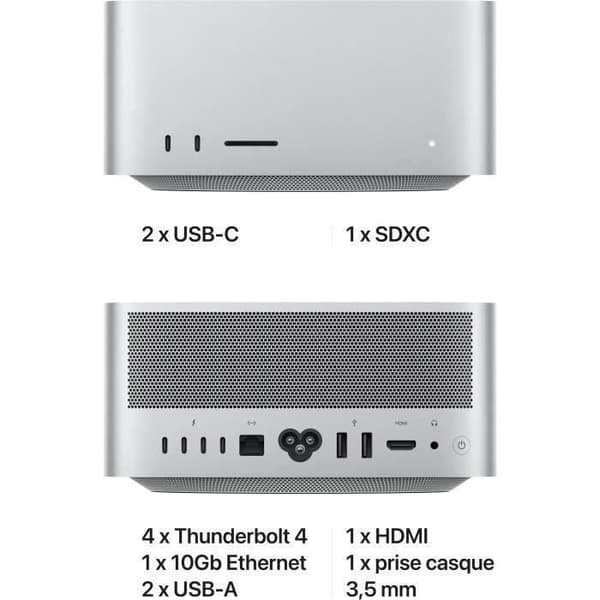 Äpple - Mac Studio - Apple M1 Max-chip - RAM 32Go - Lagring 512Go (2022) - Återfurbished - Utmärkt skick- REFURBISHED