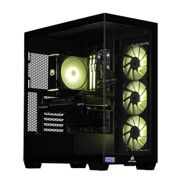Pöytä-PC Actina KOMACNGIP0210 AMD Ryzen 7 8700F 32 GB RAM 1 TB SSD AMD Radeon RX 7700 xt musta