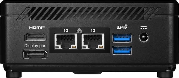 MSI Cubi ADL-001EU N200 mini-PC Intel Pentium N 4 GB DDR4-SDRAM 128 GB SSD Windows 11 Pro Arbetsstation Svart
