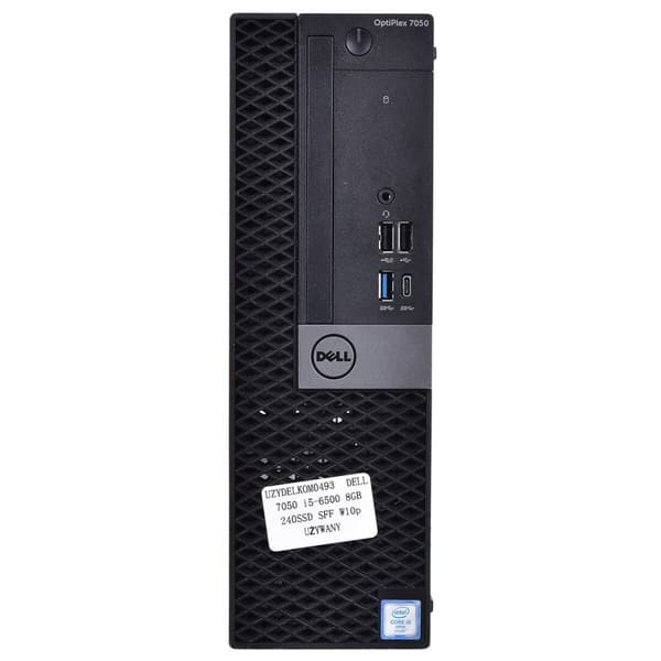 KÄYTETTY Pöytä-PC Dell OptiPlex 7050 Intel Core i5-7500 16 GB RAM 256 GB SSD (Kunnostetut Tuotteet A)
