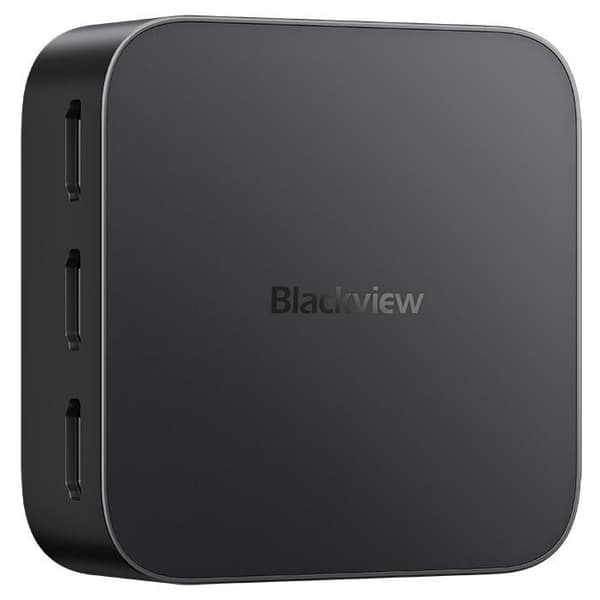 Blackview MP80 Mini PC - 16 GB RAM 512 GB M.2 SSD-lagring, Windows 11 Pro, 2,4G+5G WiFi, Intel Alder Lake N95, 3,40 GHz - Svart