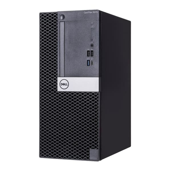 KÄYTETTY Pöytä-PC Dell OptiPlex 5070 i5-8500 Intel Core i5-8500 16 GB RAM 256 GB SSD (Kunnostetut Tuotteet A)