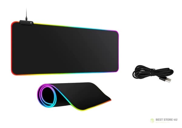 Näppäimistö-hiirimatto LED-valaistuksella 40x90cm