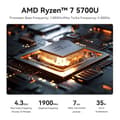 Miniatyrbild 3 av 4: Endast centralenhet - Beelink mini pc