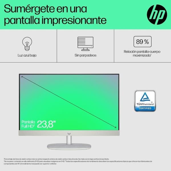 Allt-i-ett Skrivborddator - HP - 24-cr0013ss - Intel Core i3-N300 - 8 GB RAM - 512 GB SSD