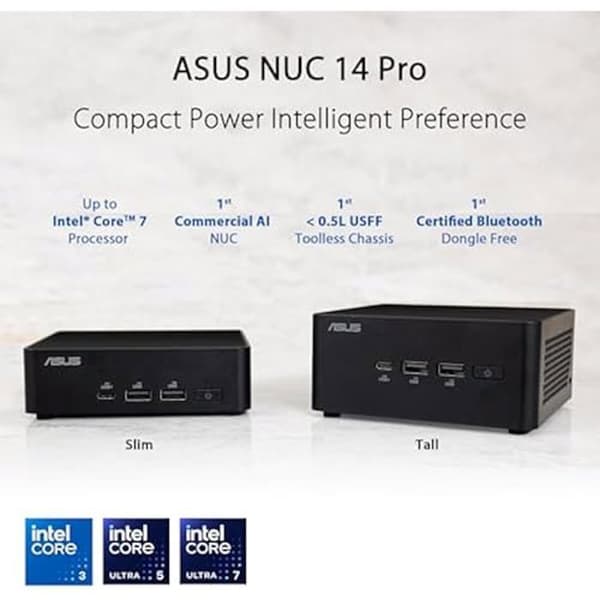 Mini PC - ASUS - NUC 14 Pro RNUC14RVHU5068C3I - Intel Core Ultra 5 - 16 GB RAM - 512 GB SSD