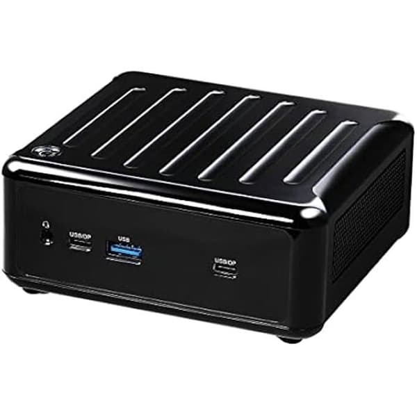 Mini PC - ASRock - NUC BOX-1240P - Intel Core i5-1240P - 3,4 GHz - Grå - Intel HD-grafik Svart