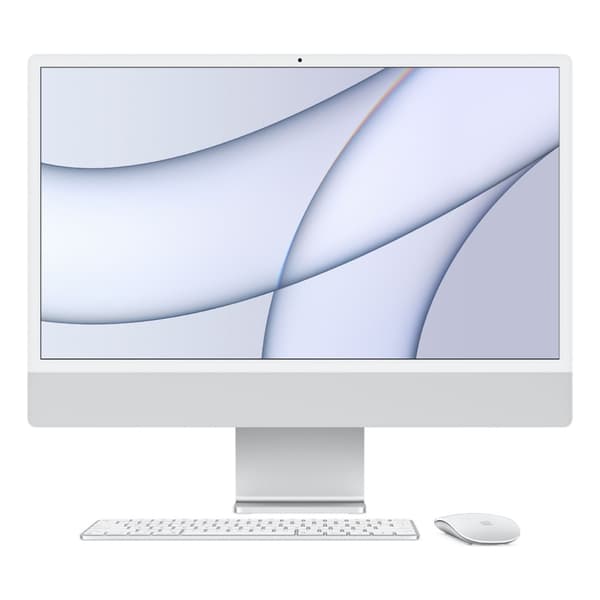 Apple iMac 24" M1 2021 Apple M1 8-Core 8-Core 8 GB RAM 512 GB SSD Silver Grade B Refurbished