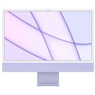 iMac 24" 2021 M1 3,2 Ghz 16 Go 2 To GPU 8 kärnor Lila - Renoverad - Utmärkt skick- REFURBISHED