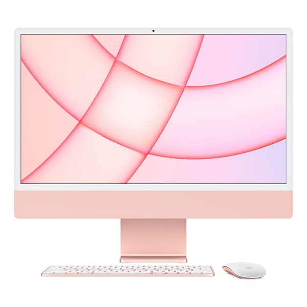 Apple iMac 24" M1 2021 Apple M1 8-Core 8-Core 8 GB RAM 256 GB SSD Pink  Grade B Refurbished